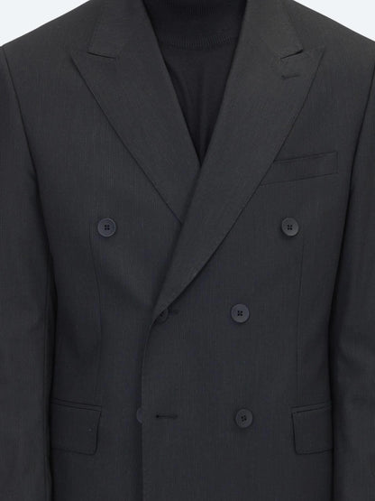 Siyah Mikro Modern Fit Takım Elbise