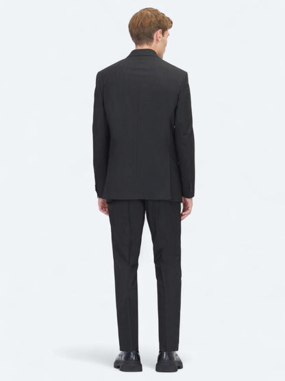 Siyah Mikro Modern Fit Takım Elbise