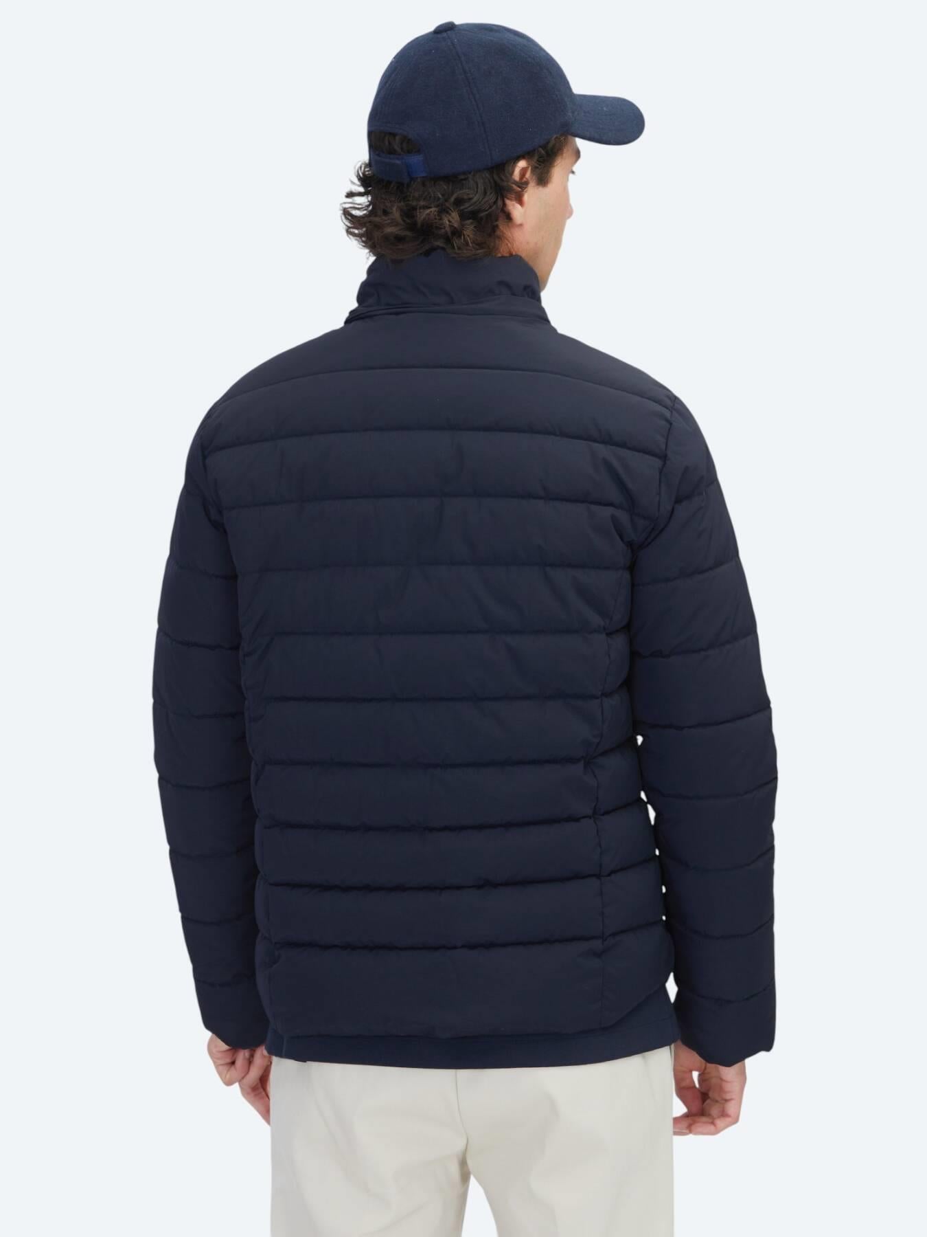 Lacivert Regular Fit Kapüşonlu Casual Dokuma Mont