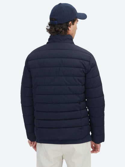 Lacivert Regular Fit Kapüşonlu Casual Dokuma Mont
