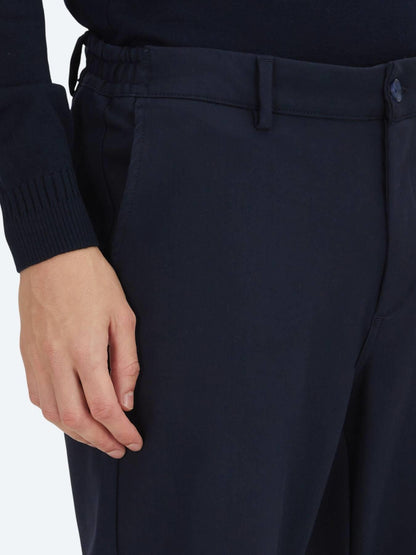 Lacivert Teknik Casual Pamuk Karışımlı Pantolon