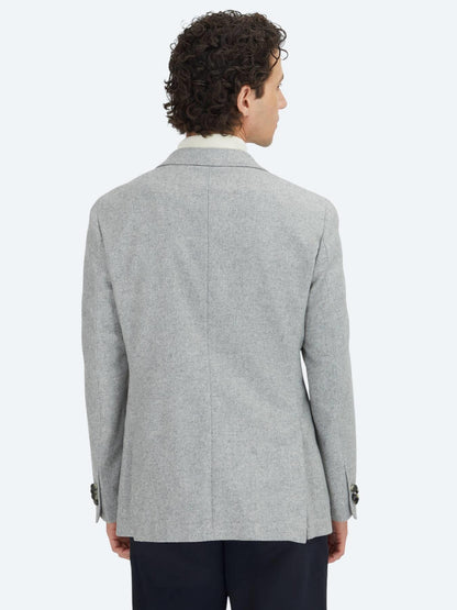 Gri Desenli Modern Fit Yün Karışımlı Ceket