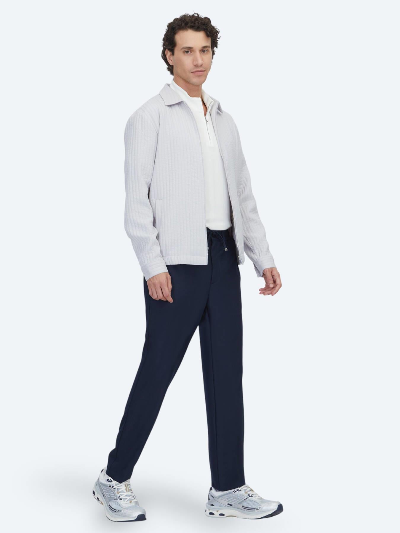 Gri Regular Fit Dokuma Overshırt