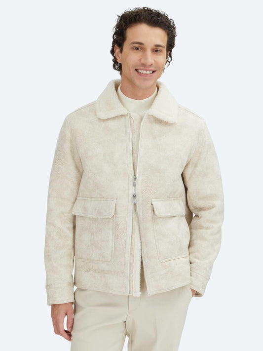 Taş Regular Fit Gömlek Yaka Casual Dokuma Mont