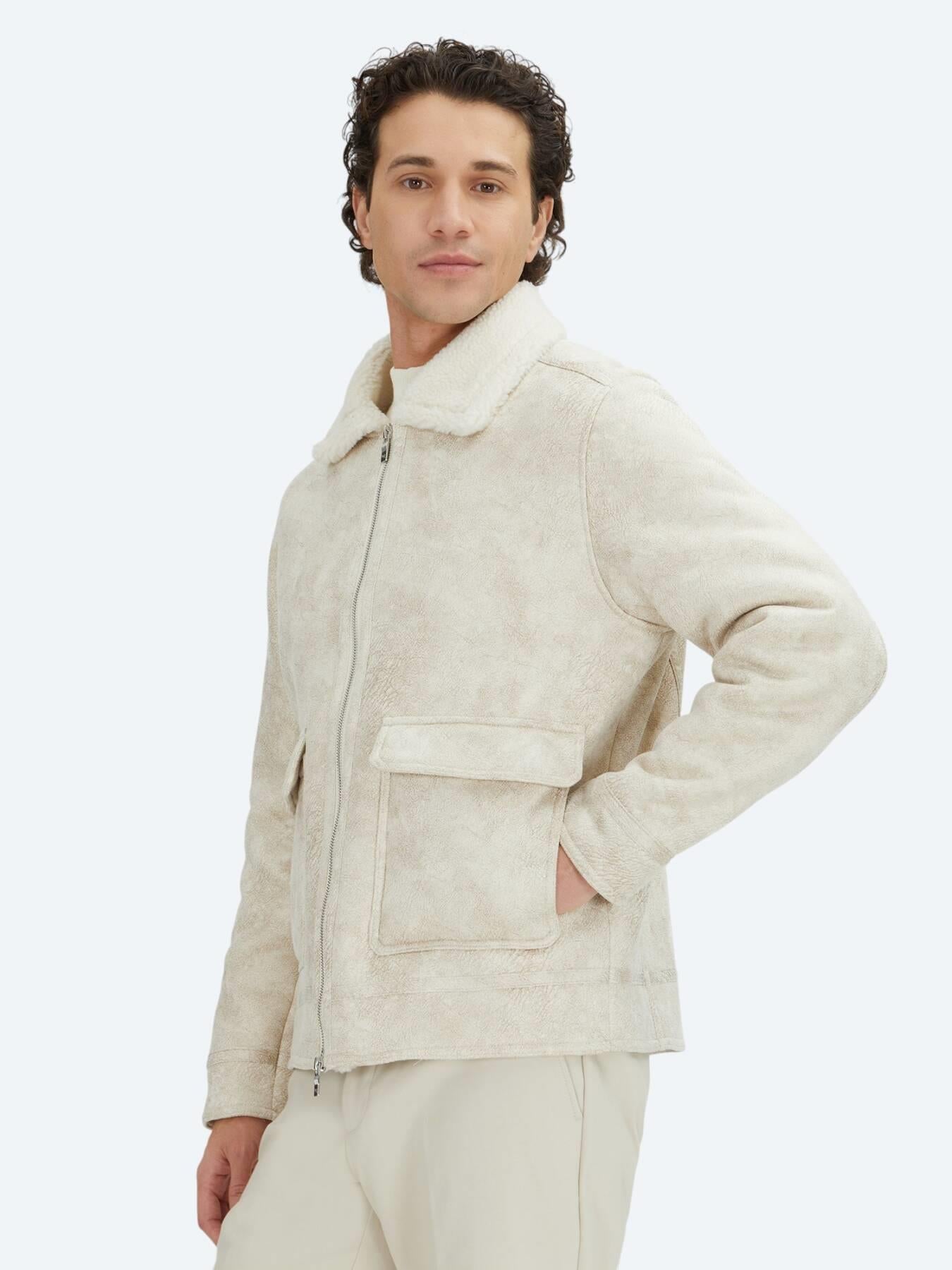 Taş Regular Fit Gömlek Yaka Casual Dokuma Mont