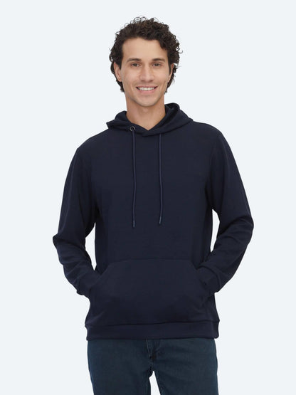 Lacivert Kapüşonlu Sweatshırt