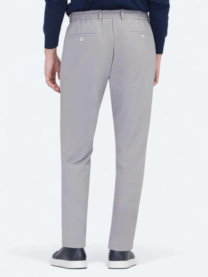 Gri Düz Dokuma Jogging Fit Casual Pantolon
