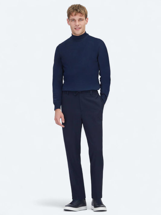 Lacivert Düz Dokuma Jogging Fit Casual Pantolon