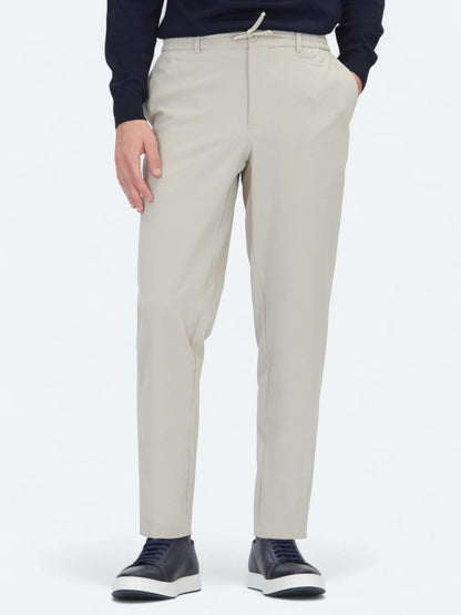 Bej Düz Dokuma Jogging Fit Casual Pantolon