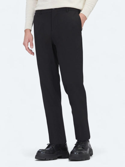 Siyah Dokuma Jogging Fit Casual Pantolon