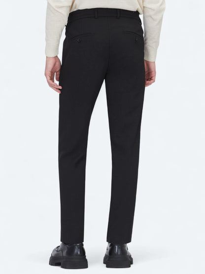 Siyah Dokuma Jogging Fit Casual Pantolon