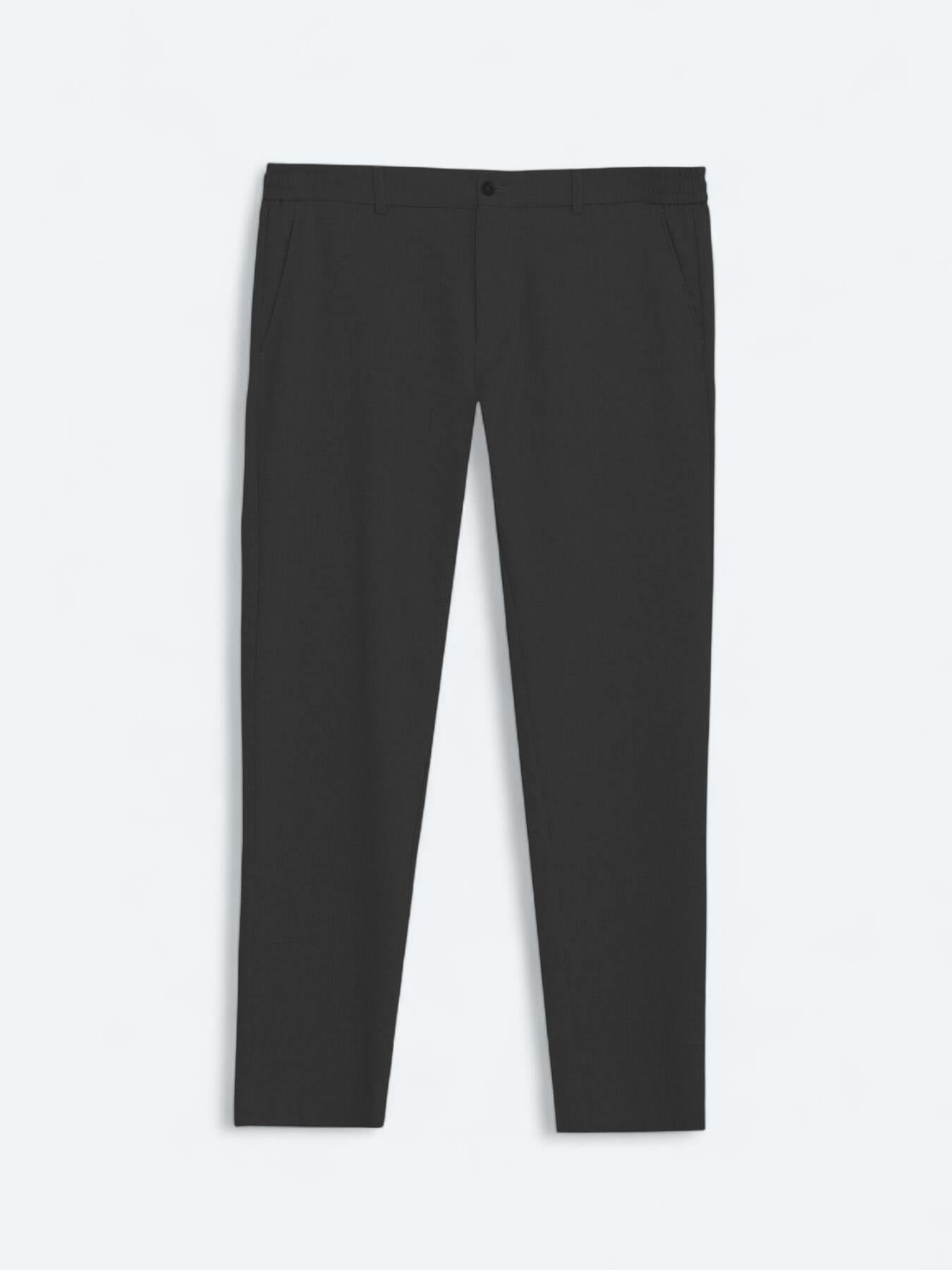 Siyah Dokuma Jogging Fit Casual Pantolon