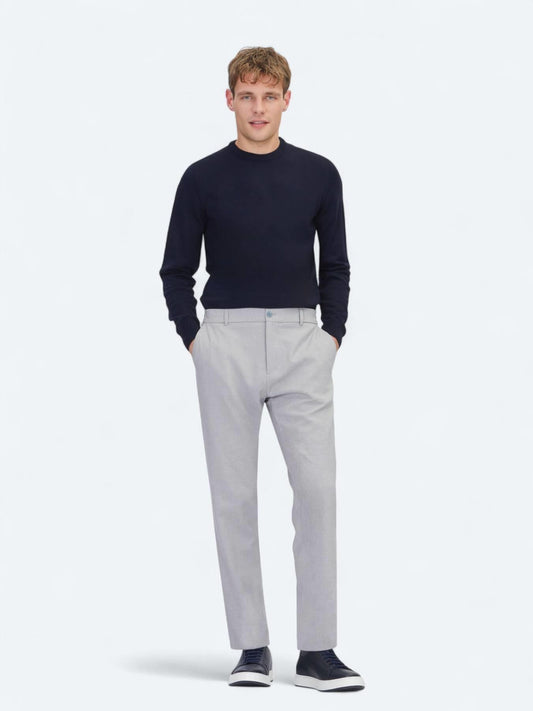 Gri Dokuma Jogging Fit Casual Pantolon