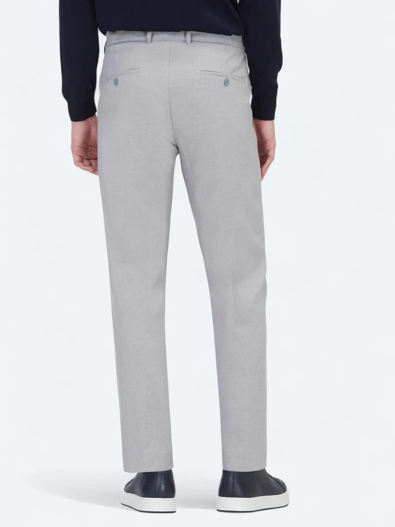 Gri Dokuma Jogging Fit Casual Pantolon