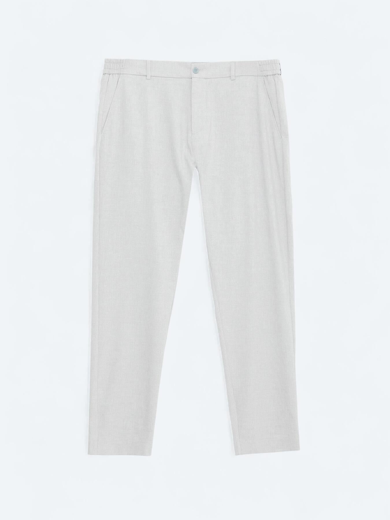 Gri Dokuma Jogging Fit Casual Pantolon