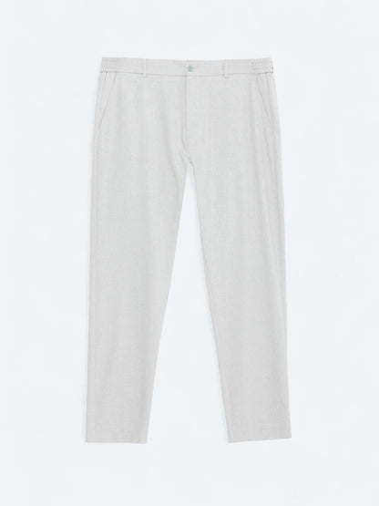 Gri Dokuma Jogging Fit Casual Pantolon