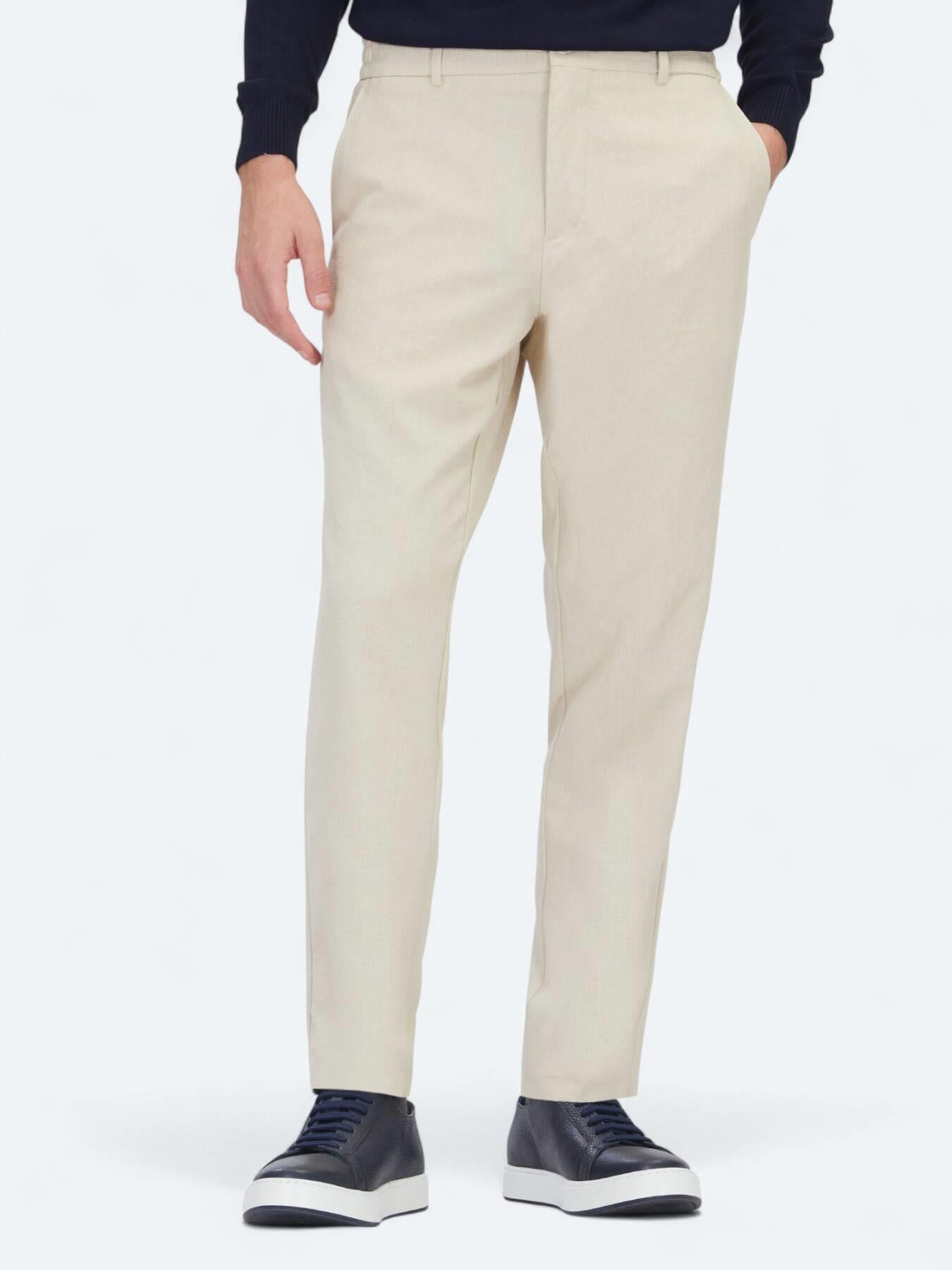 Bej Dokuma Jogging Fit Casual Pantolon