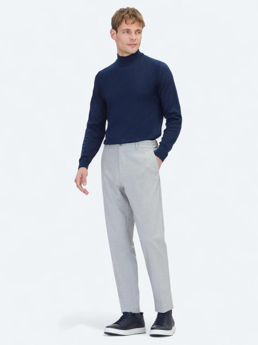 Gri Dokuma Jogging Fit Casual Pantolon