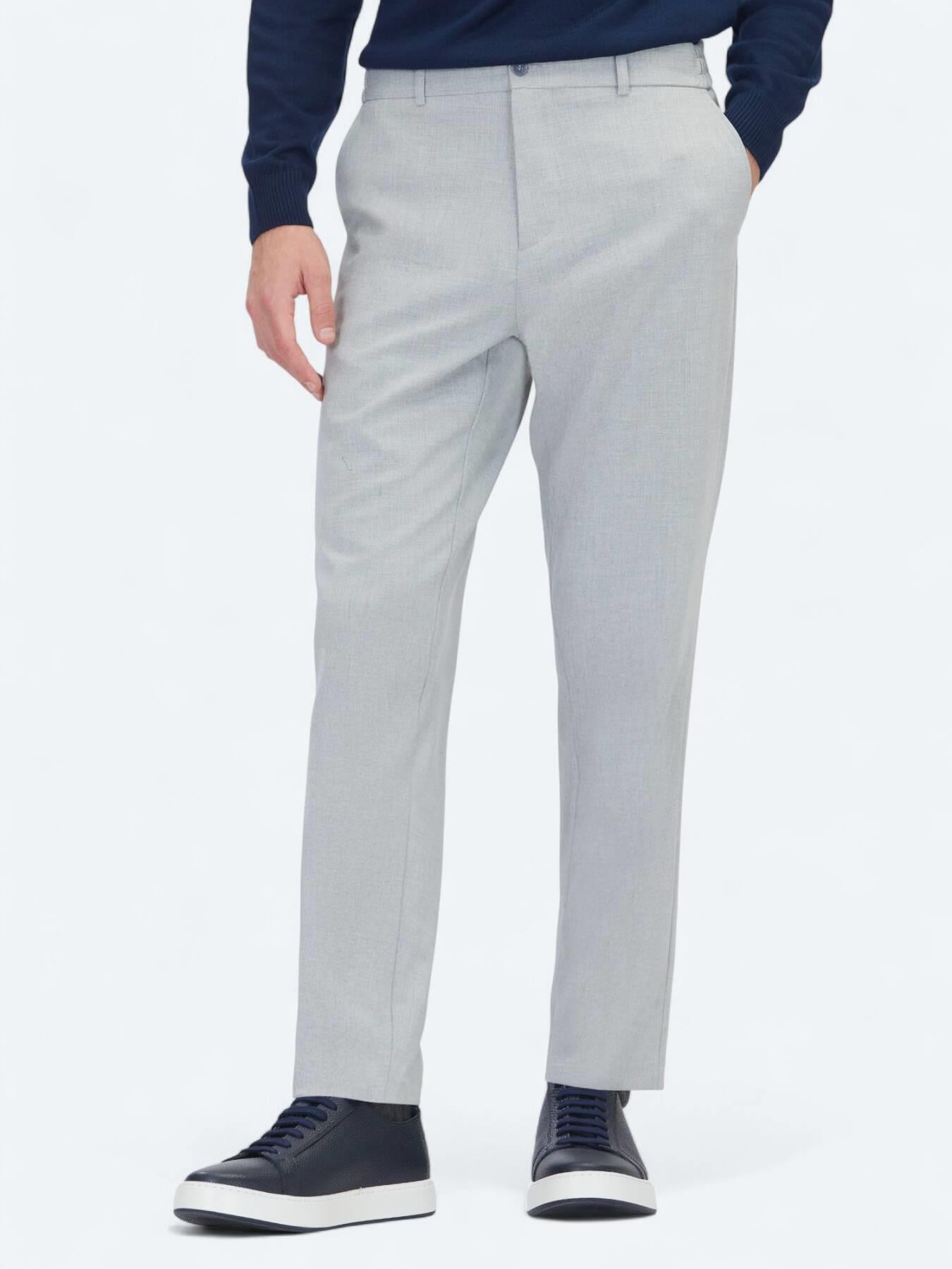 Gri Dokuma Jogging Fit Casual Pantolon