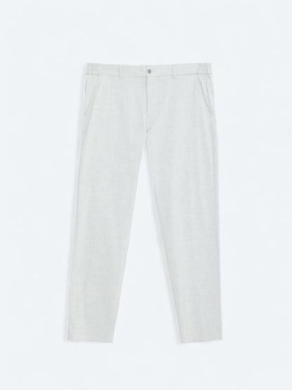 Gri Dokuma Jogging Fit Casual Pantolon