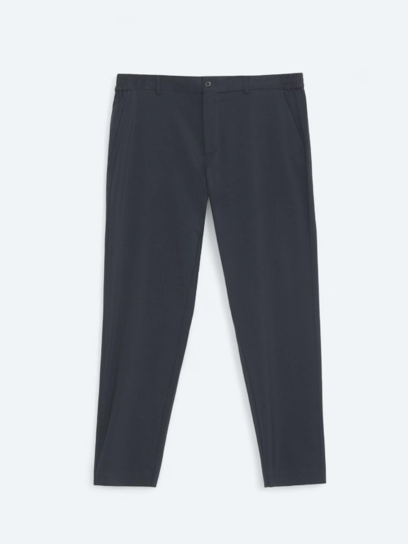 Lacivert Dokuma Jogging Fit Casual Pantolon