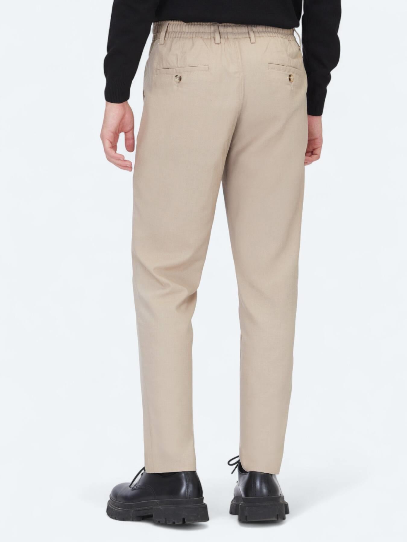 Vizon Düz Dokuma Jogging Fit Casual Pantolon