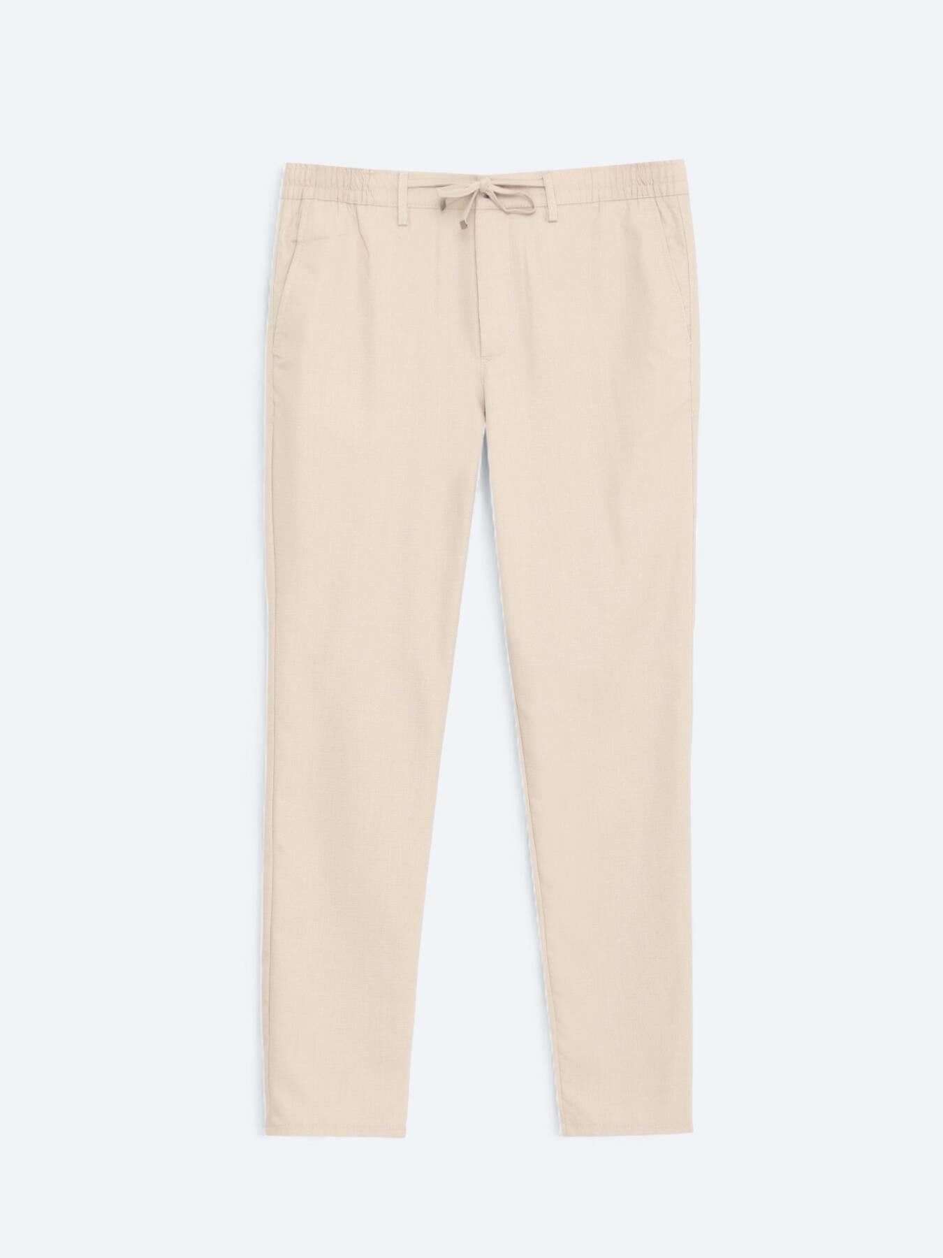 Vizon Düz Dokuma Jogging Fit Casual Pantolon