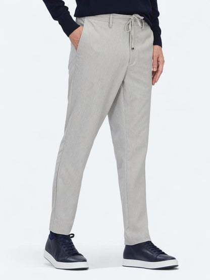 Koyu Bej Düz Dokuma Jogging Fit Casual Pantolon