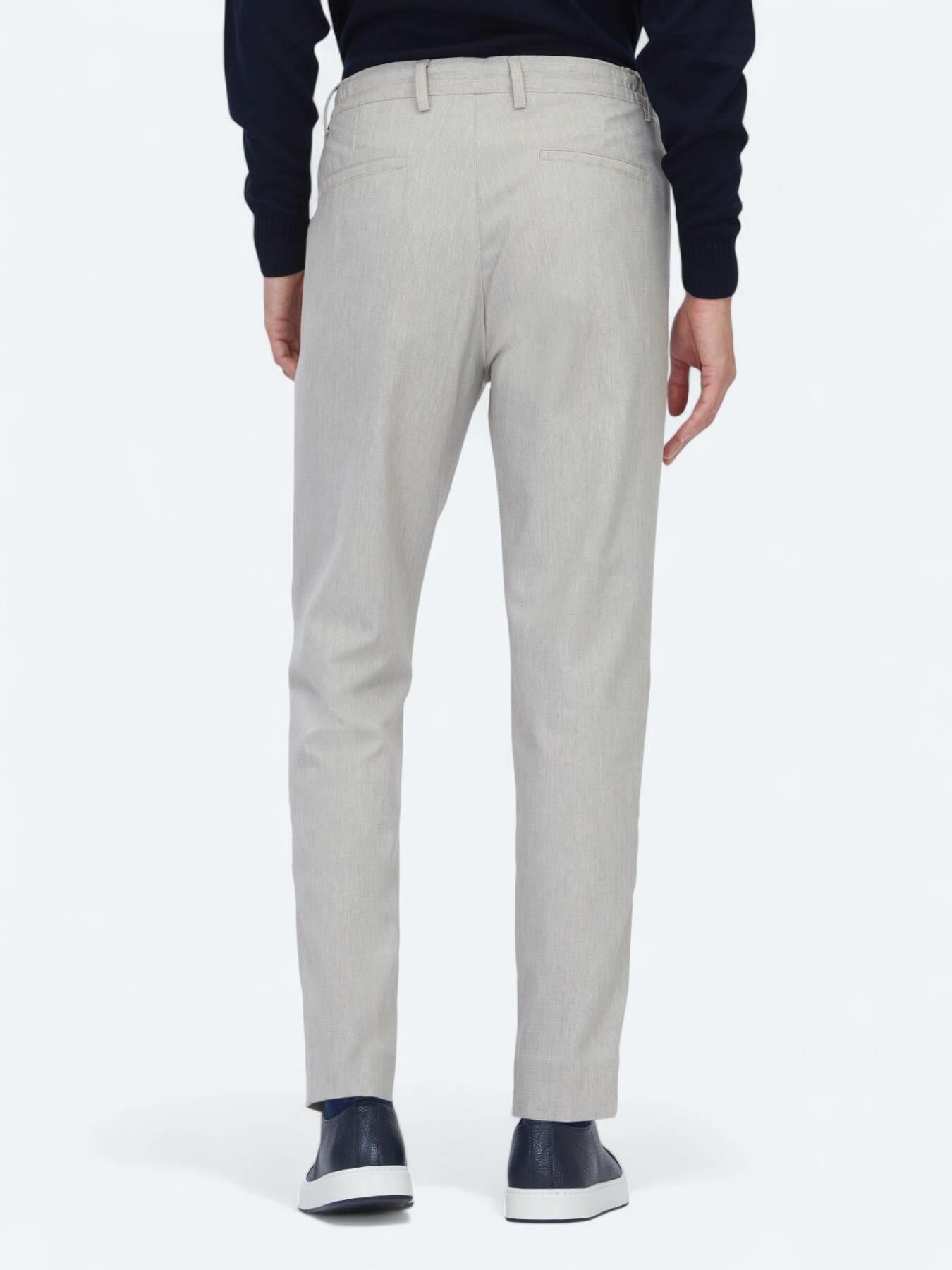 Koyu Bej Düz Dokuma Jogging Fit Casual Pantolon
