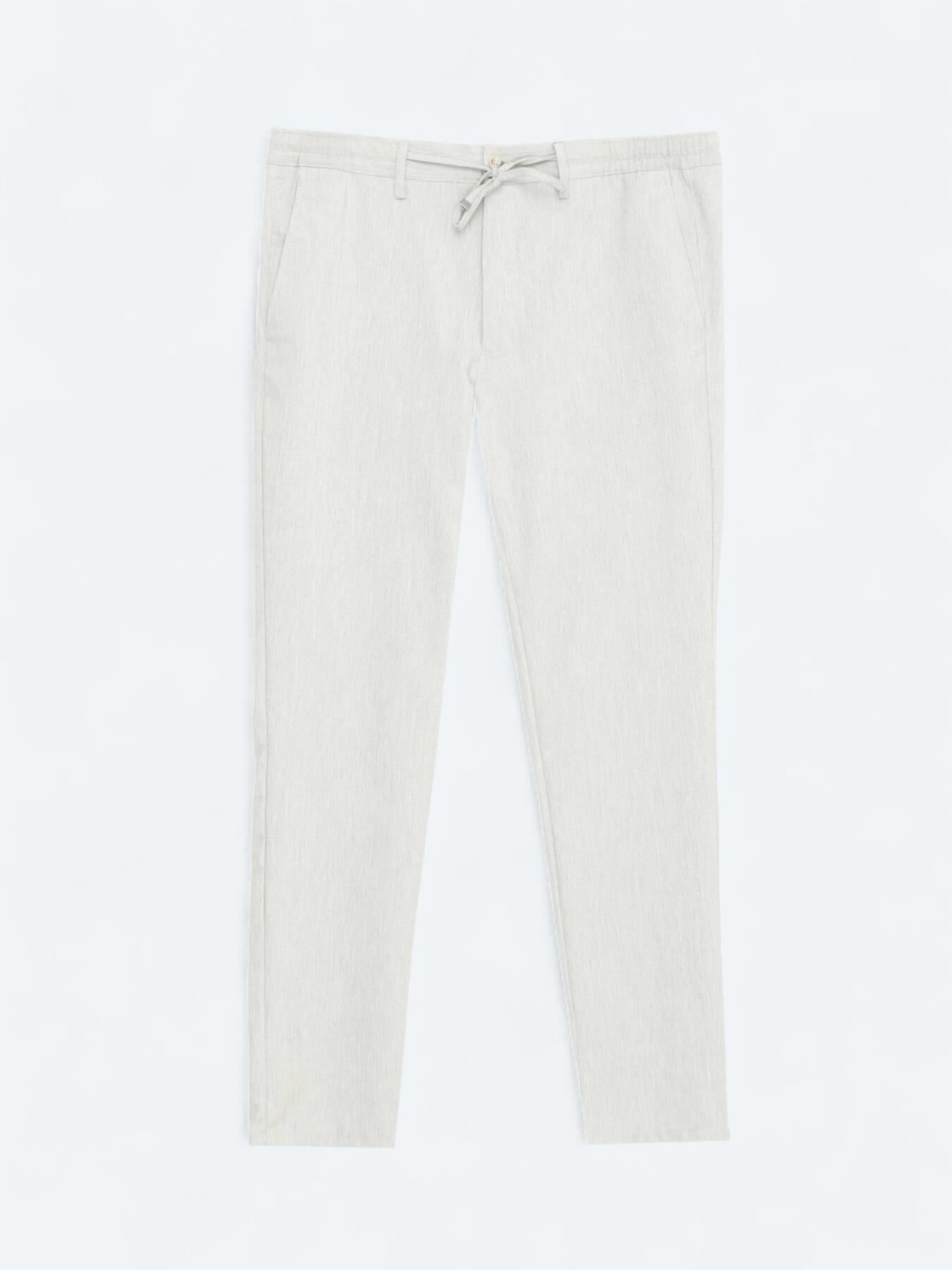 Koyu Bej Düz Dokuma Jogging Fit Casual Pantolon