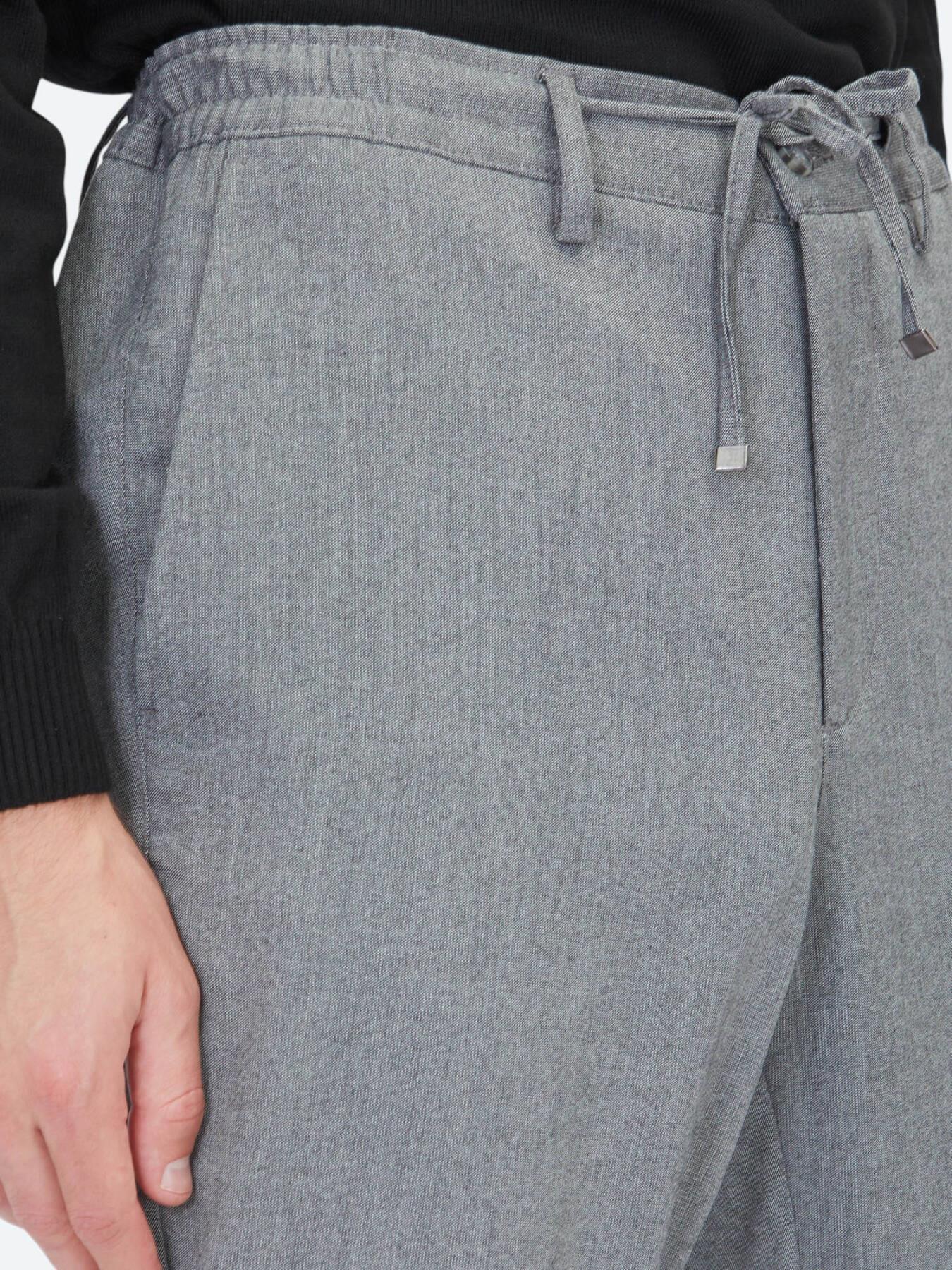 Antrasit Düz Dokuma Jogging Fit Casual Pantolon