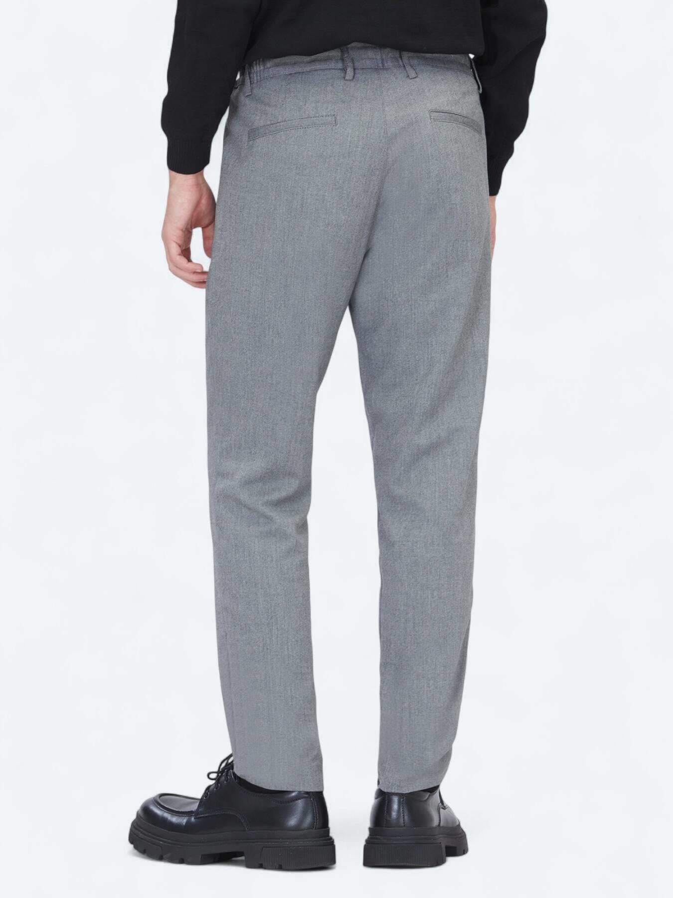 Antrasit Düz Dokuma Jogging Fit Casual Pantolon