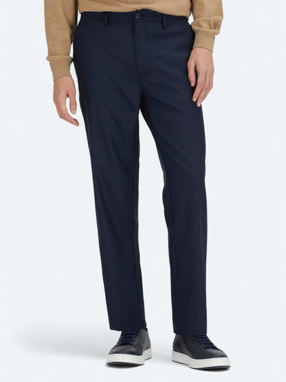 Lacivert Düz Dokuma Regular Fit Casual Pantolon