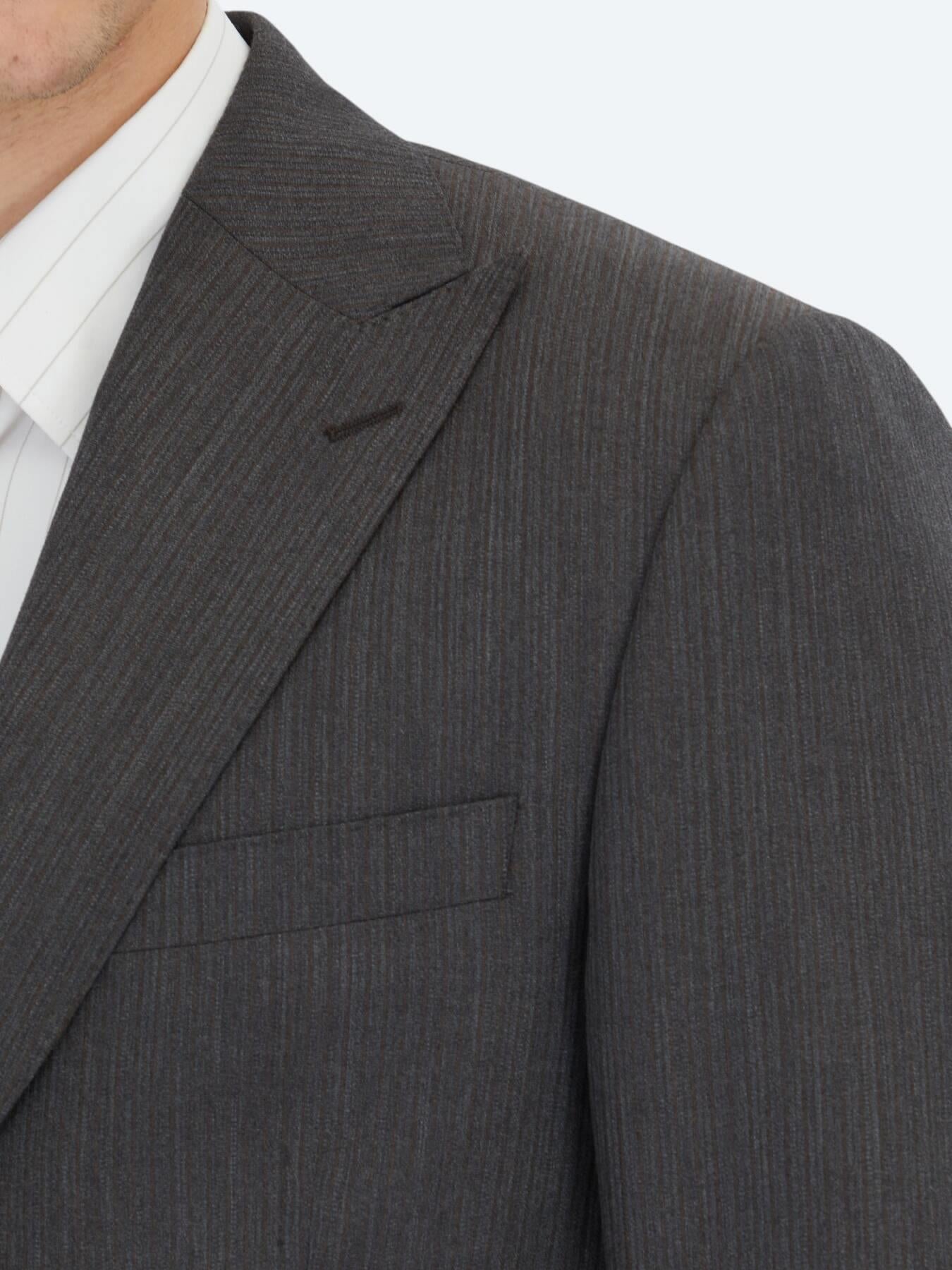Antrasit Modern Fit Yün Karışımlı Takım Elbise