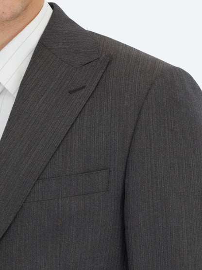 Antrasit Modern Fit Yün Karışımlı Takım Elbise