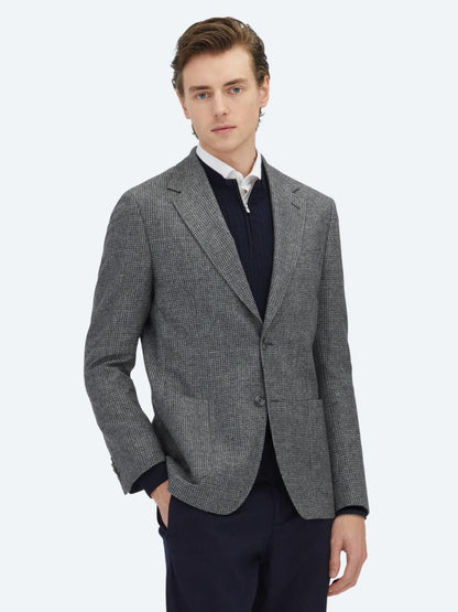 Gri Modern Fit Yün Karışımlı Ceket