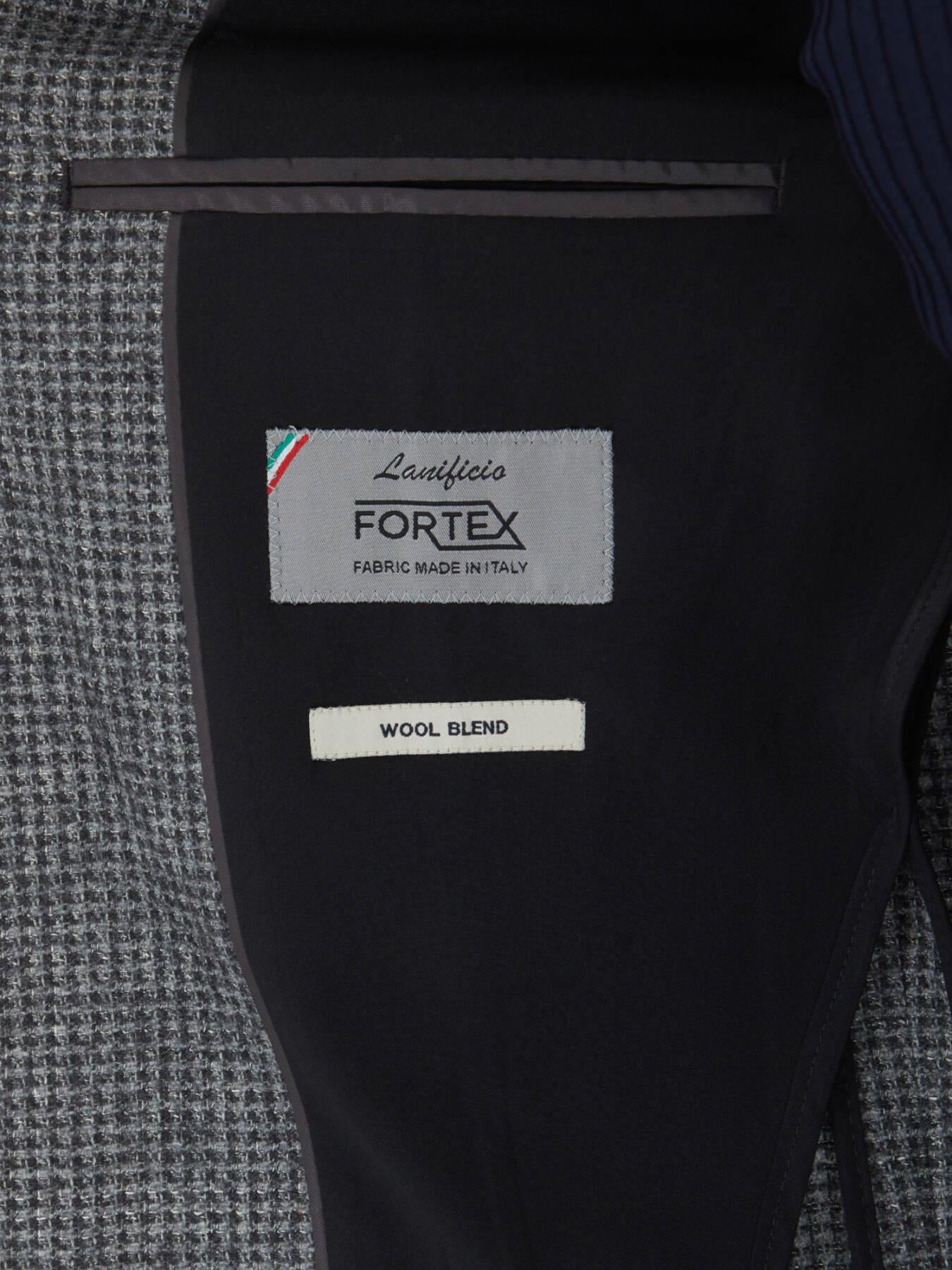 Gri Modern Fit Yün Karışımlı Ceket