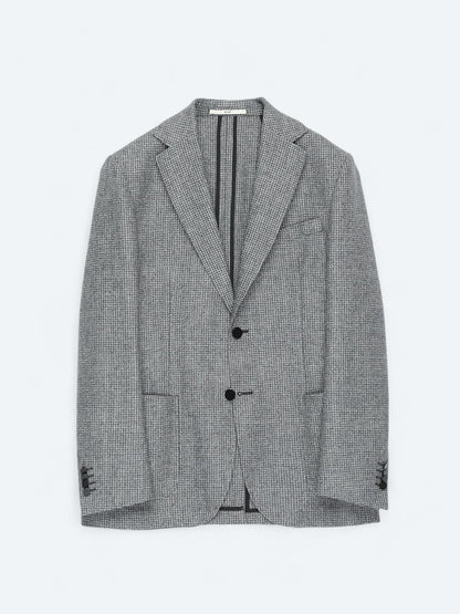 Gri Modern Fit Yün Karışımlı Ceket