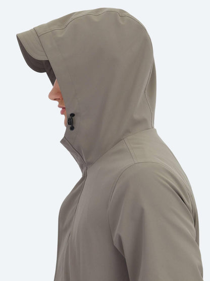Haki Oversize Fit Kruvaze Yaka Casual Dokuma Pardösü