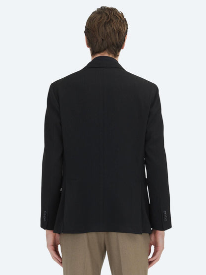 Siyah Çizgili Modern Fit Ceket