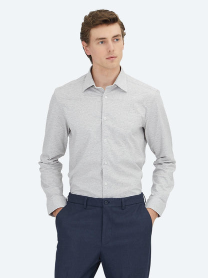 Vizon Çizgili Regular Fit Uzun Dokuma Casual %100 Pamuk Gömlek