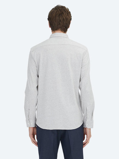 Vizon Çizgili Regular Fit Uzun Dokuma Casual %100 Pamuk Gömlek