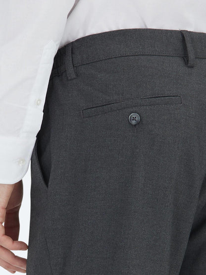 Antrasit Düz Dokuma Jogging Fit Casual Pantolon