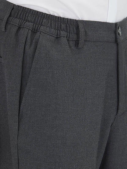 Antrasit Düz Dokuma Jogging Fit Casual Pantolon