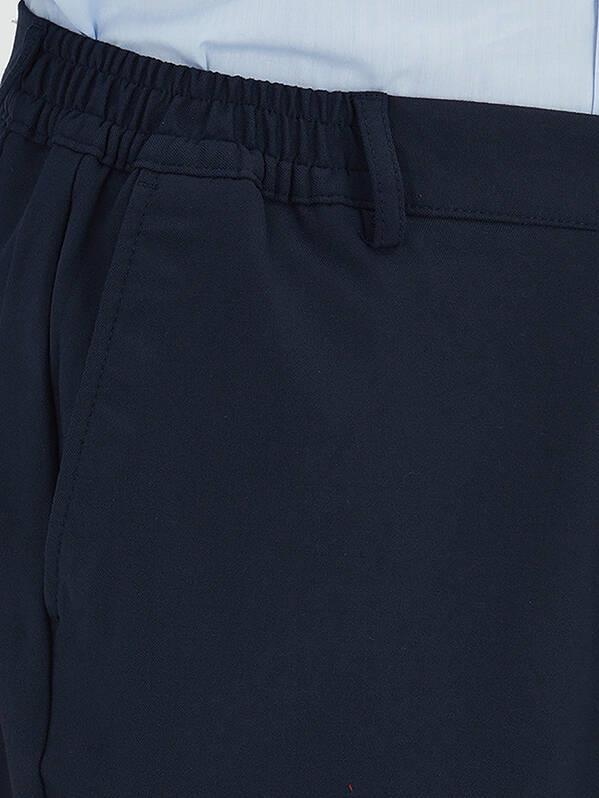 Lacivert Düz Dokuma Jogging Fit Casual Pantolon