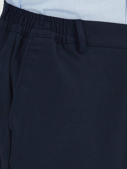 Lacivert Düz Dokuma Jogging Fit Casual Pantolon