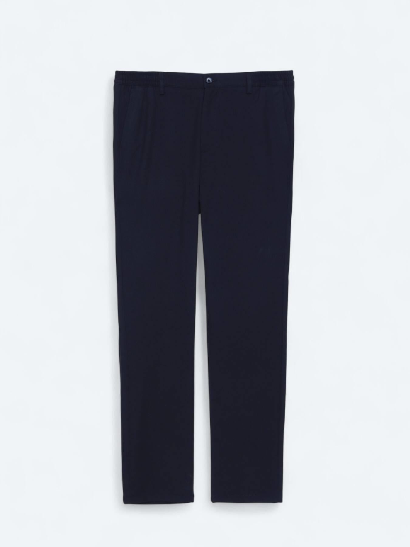 Lacivert Düz Dokuma Jogging Fit Casual Pantolon