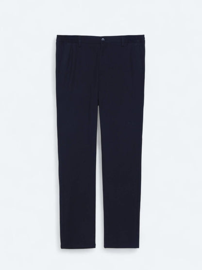 Lacivert Düz Dokuma Jogging Fit Casual Pantolon