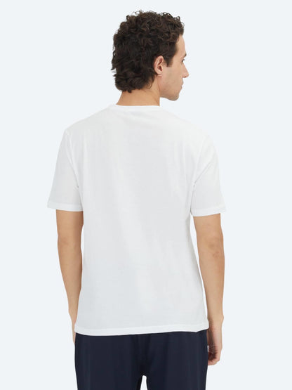 Unisex Beyaz Düz Bisiklet Yaka %100 Pamuk T-shirt