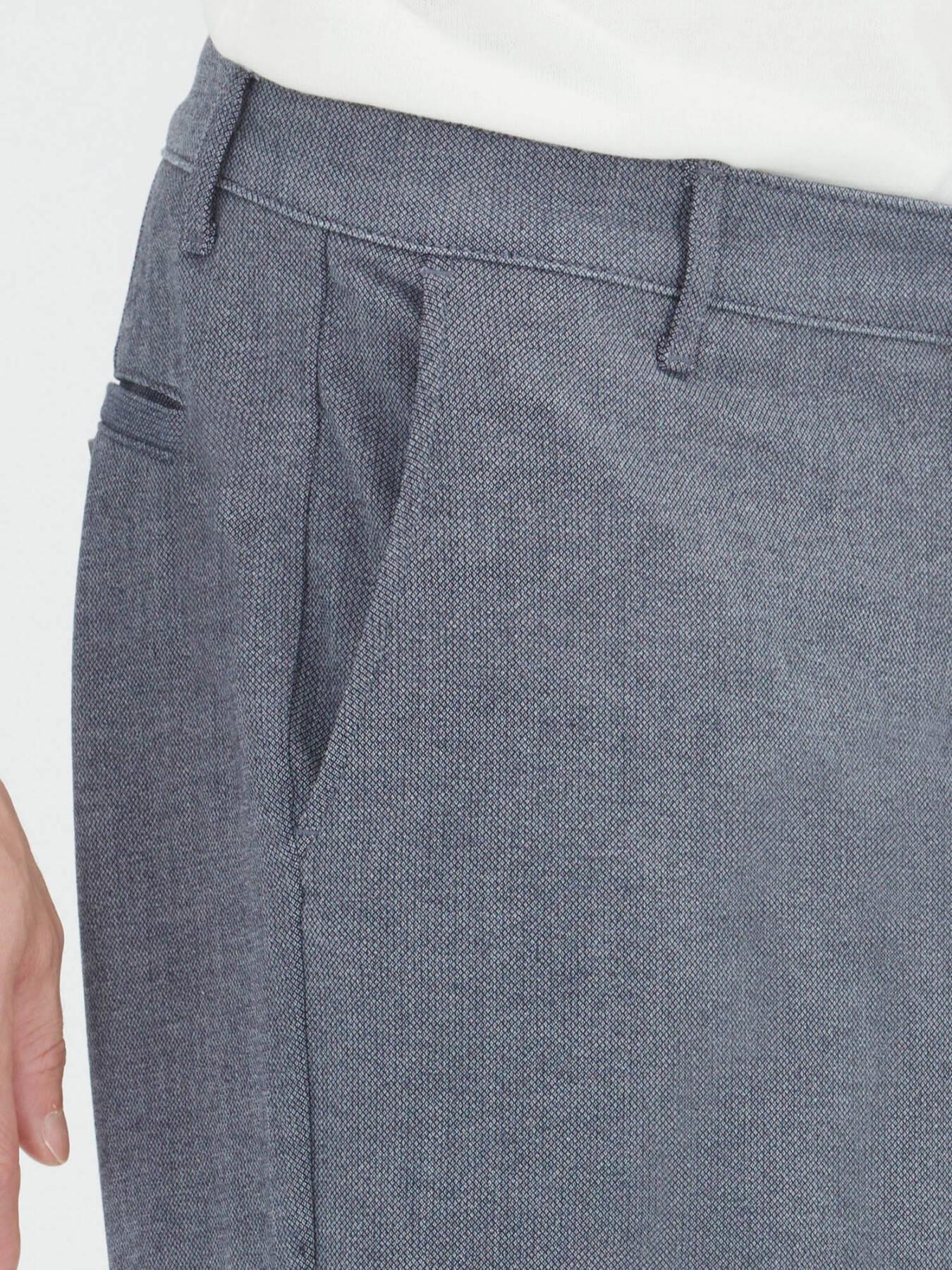 Lacivert Düz Dokuma Regular Fit Casual Pamuk Karışımlı Pantolon